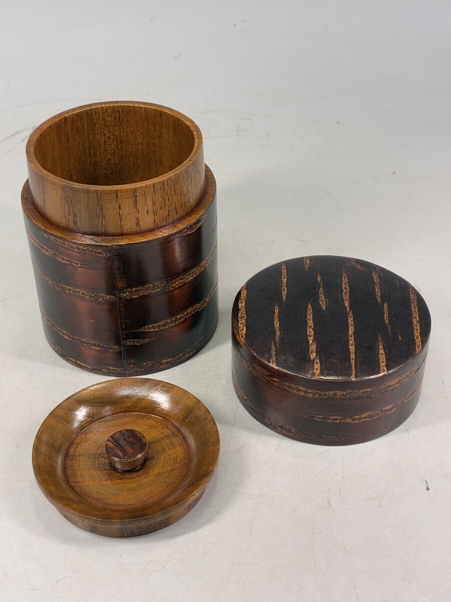 珍品桜皮細工お茶台ワゴン　樺細工　ポットワゴン　工芸品 珍品桜皮細工お茶台ワゴン 樺細工 ポットワゴン 工芸品