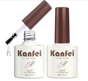 Верхнее покрытие для гелевых ногтей Базовое покрытие 16 мл (1 x 8 мл верхнего покрытия и 1 x 8 мл базового покрытия) Не стирается, не стирается, большой объем, совместим с УФ/светодиодами