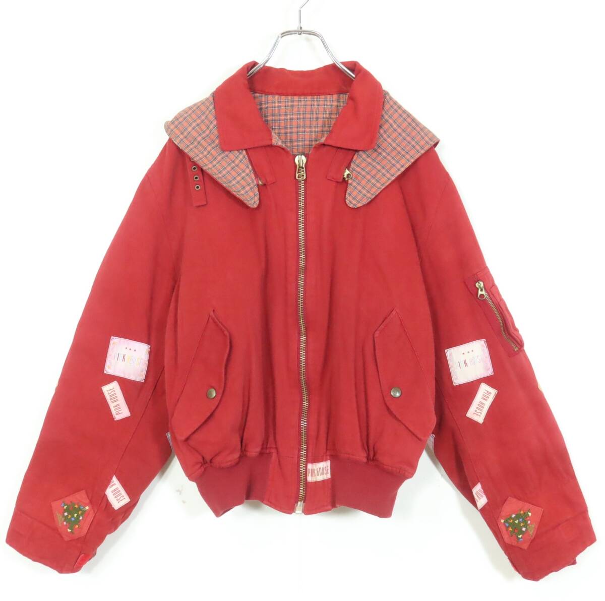 【極美品】ピンクハウス ブルゾン 中綿 フード ジャケット ワッペン 赤 2025年最新】Yahoo!オークション -ピンクハウス ブルゾンの中古