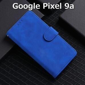 Google Pixel9a ケース 手帳 ブルー