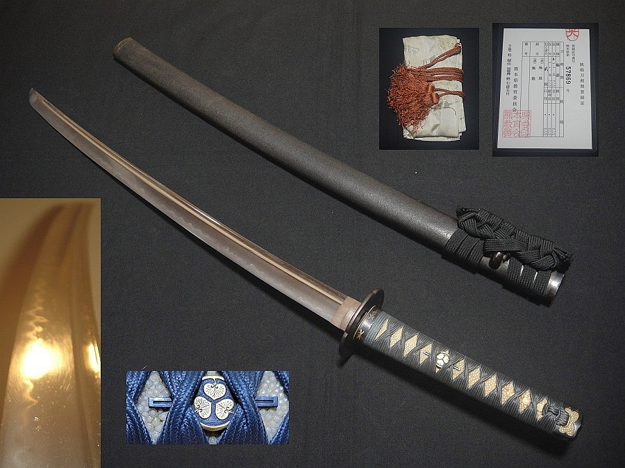 刀装具　 脇差　拵え　銅地鍔　鳥図目貫　時代 武具　 骨董　古美術　現状C Yahoo!オークション -「鍔」の落札相場・落札価格