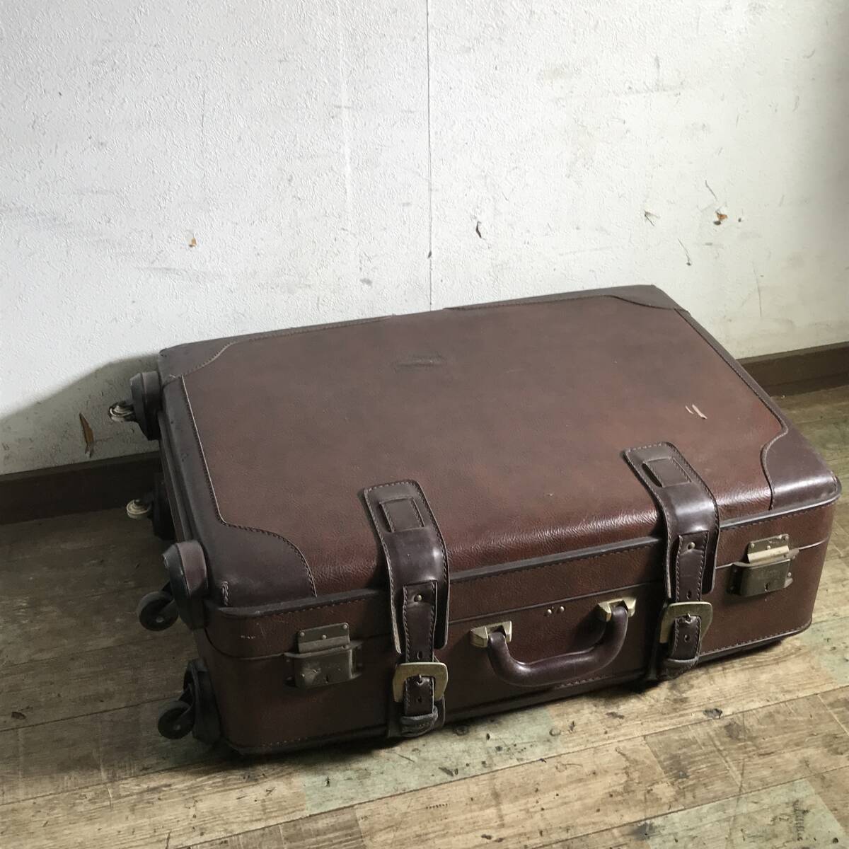 昭和レトロ　ヴィンテージ　カバン　鞄 昭和レトロ 学生鞄 カバン かばん 革 バッグ 戦前 戦中 戦後