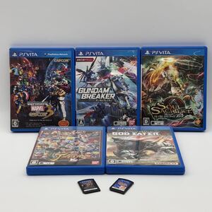 ◇PSVITA ソフト7点セット ケース無×2 ケース有×5 内容写真参照 PS Vita 動作未確認 宅急便コンパクト発送 同梱可能 ガンダム GOD EATER