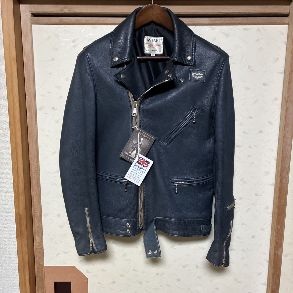 ルイスレザー サイクロン　36 ホースハイド　美品 Lewis Leathers Cyclone Tight Fit ルイスレザー サイクロン