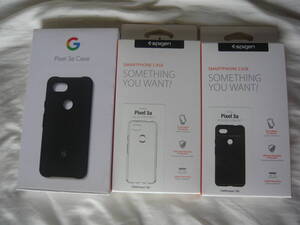Google Pixel 3a スマホケース 3種類 中古品とフィルム新品1枚
