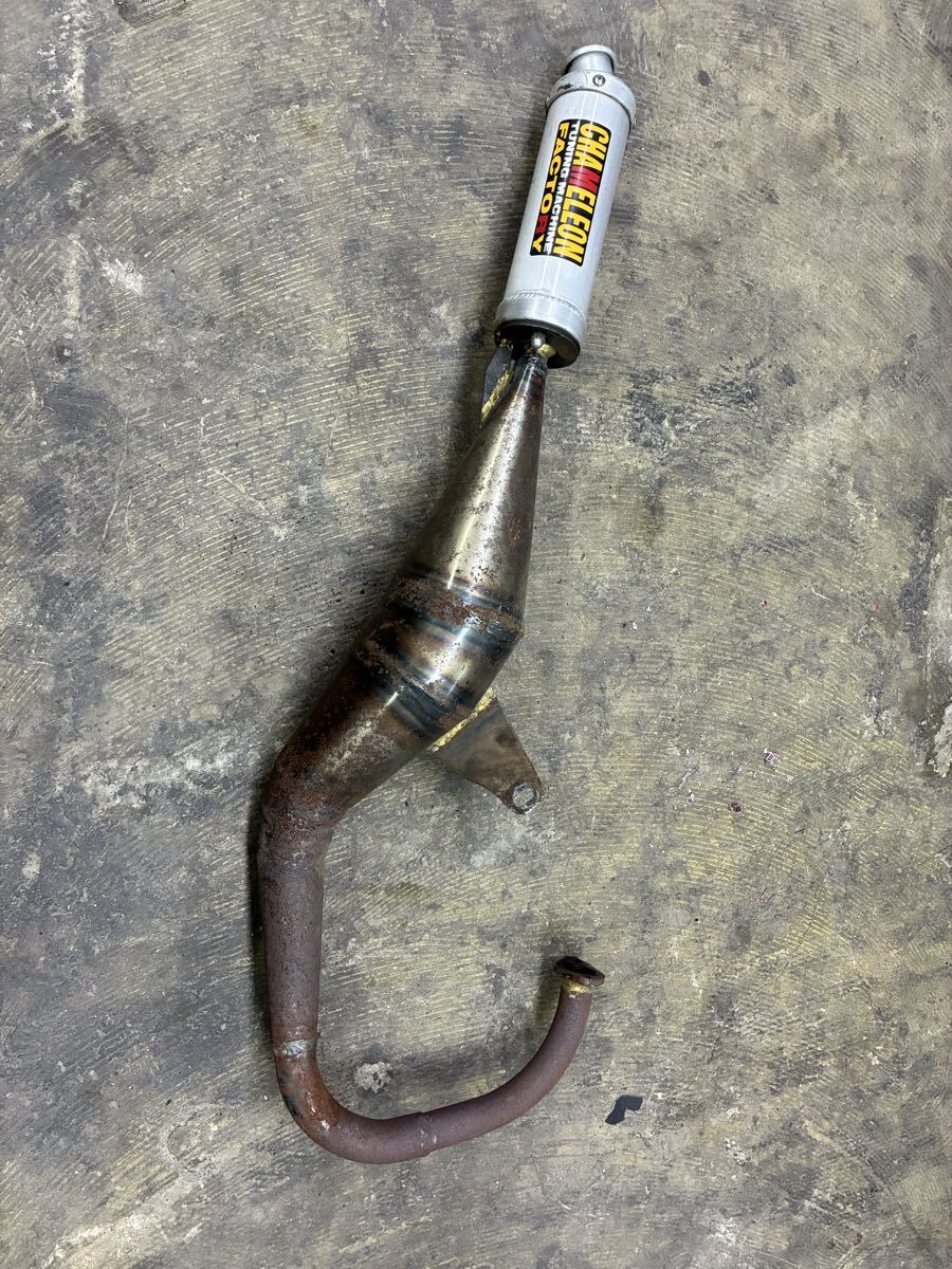 チャンプRS 純正チャンバー Yahoo!オークション - ヤマハ チャンプRS 純正マフラー 縦型