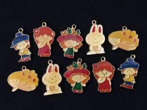 デッドストック ファンシー キャラクター ダイキャスト チャーム マスコット 10点セット 昭和
