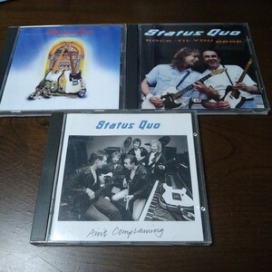 ステイタス・クオ クォー CD3枚セット Status Quo エイント・カンプレイニングパーフェクト・リメディロック・ティルユー・ドロップ CD
