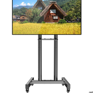 【可動式で壁寄せも可能、設置場所を自由に選べる】 テレビスタンド キャスター付き 26~60インチ対応 自立式 高さ調整可能