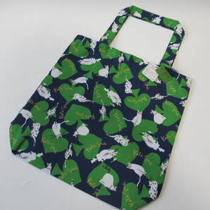 ■■202510即決■ ケイトスペードニューヨーク新品グリーン / ネイビー エコバッグ / トートバッグ 猫 ネコ