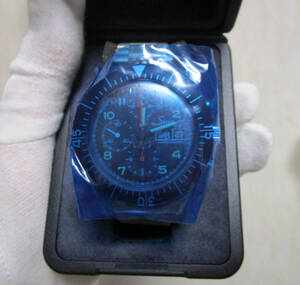 【 K342 】ジン☆Sinn 156 b ミリタリー クロノグラフ☆cal.レマニア5100搭載 17石☆腕時計☆自動巻き★SSケース☆SSキャタピラブレス