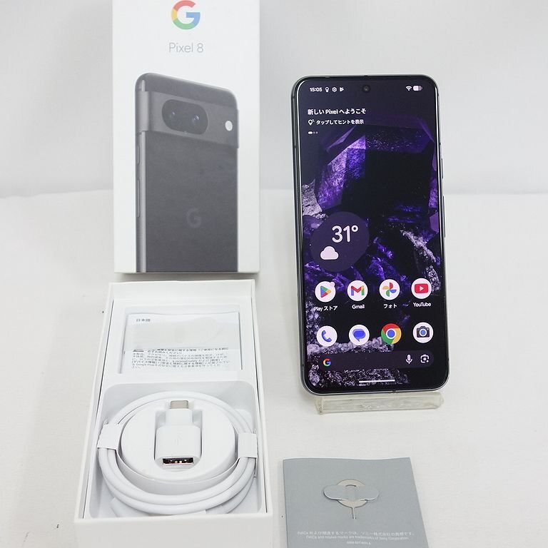 【未使用品】Google Pixel 8 ブラック 本体 Google Pixel 5 8A Single Sim + eSim 256GB 5G 黒 日本版 新品