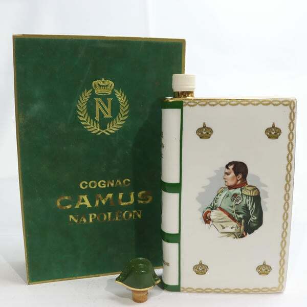 カミュ ナポレオン 1969陶器本ボトル 未開栓 箱付 カミュ - 未開栓 CAMUS カミュ ブック型 ナポレオン コニャック