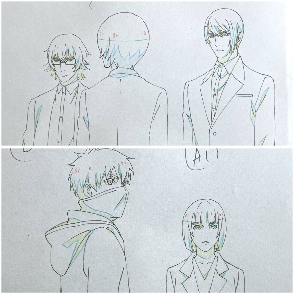 東京喰種／Tokyo Ghoul 直筆原画レイアウト ワンカット カネキ トーカ