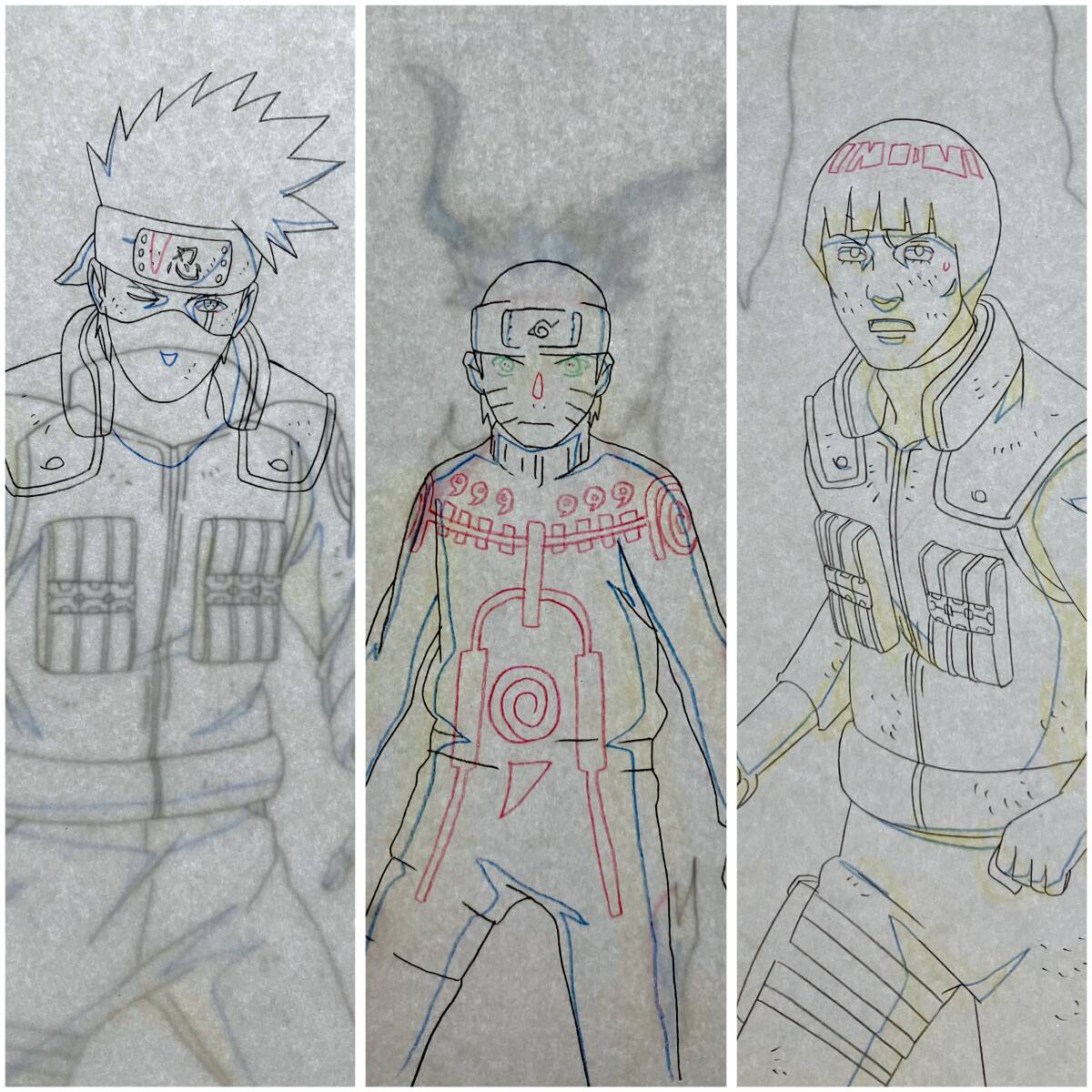 ナルト NARUTO 原画 11枚セット Genga セル画 Cell ナルト NARUTO 原画 11枚セット Genga セル画 Cell ナルト