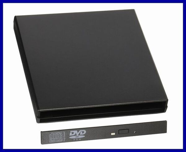 ネコポス無料!変換名人 SATA用 外付け スリムドライブケース 薄型ドライブ用 ・ DC-SS/U2 スリムケース