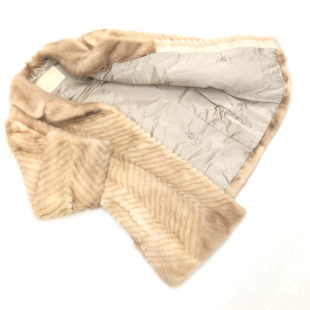 EMBA エンバ✨サファイアミンク リアルファー 本毛皮 クロップド丈 L相当 EMBA エンバ✨サファイアミンク リアルファー 本毛皮 クロップド