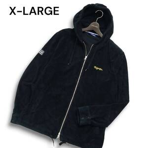 X-Large XLarge круглый год логотип вышивка ★ ворс молнии толстовка Blouson куртка Sz.XL мужской черный большой размер