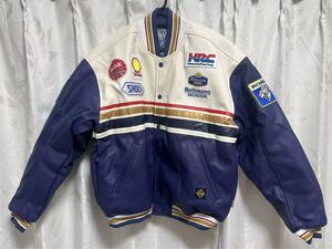 ホンダ ロスマンズ HONDA Rothmans 刺繍レザージャケット 2XLサイズ NSR CBR VFR HRC