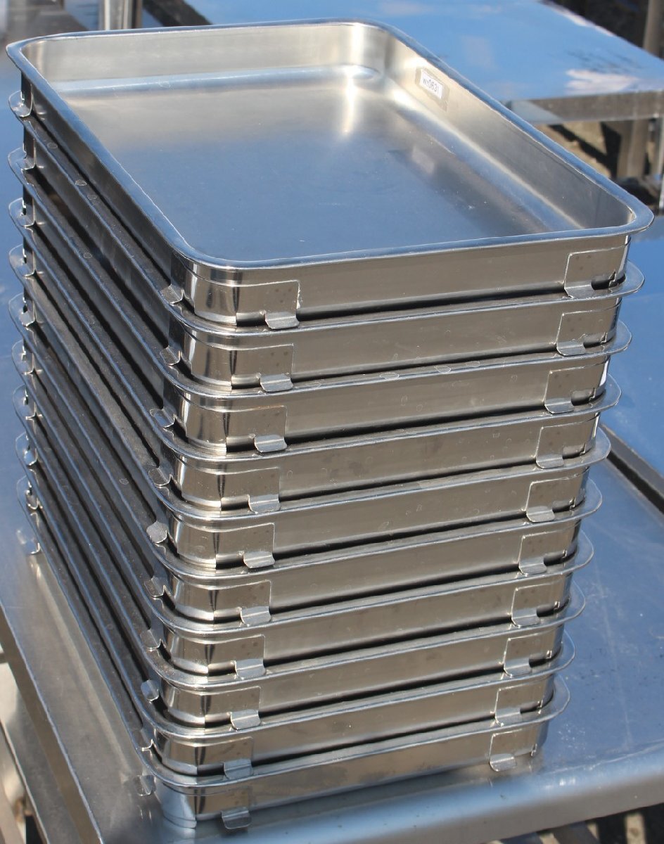 ★送料込み wz0631 イケダ IKD 18-8 ステンレス 抗菌生鮮バット 