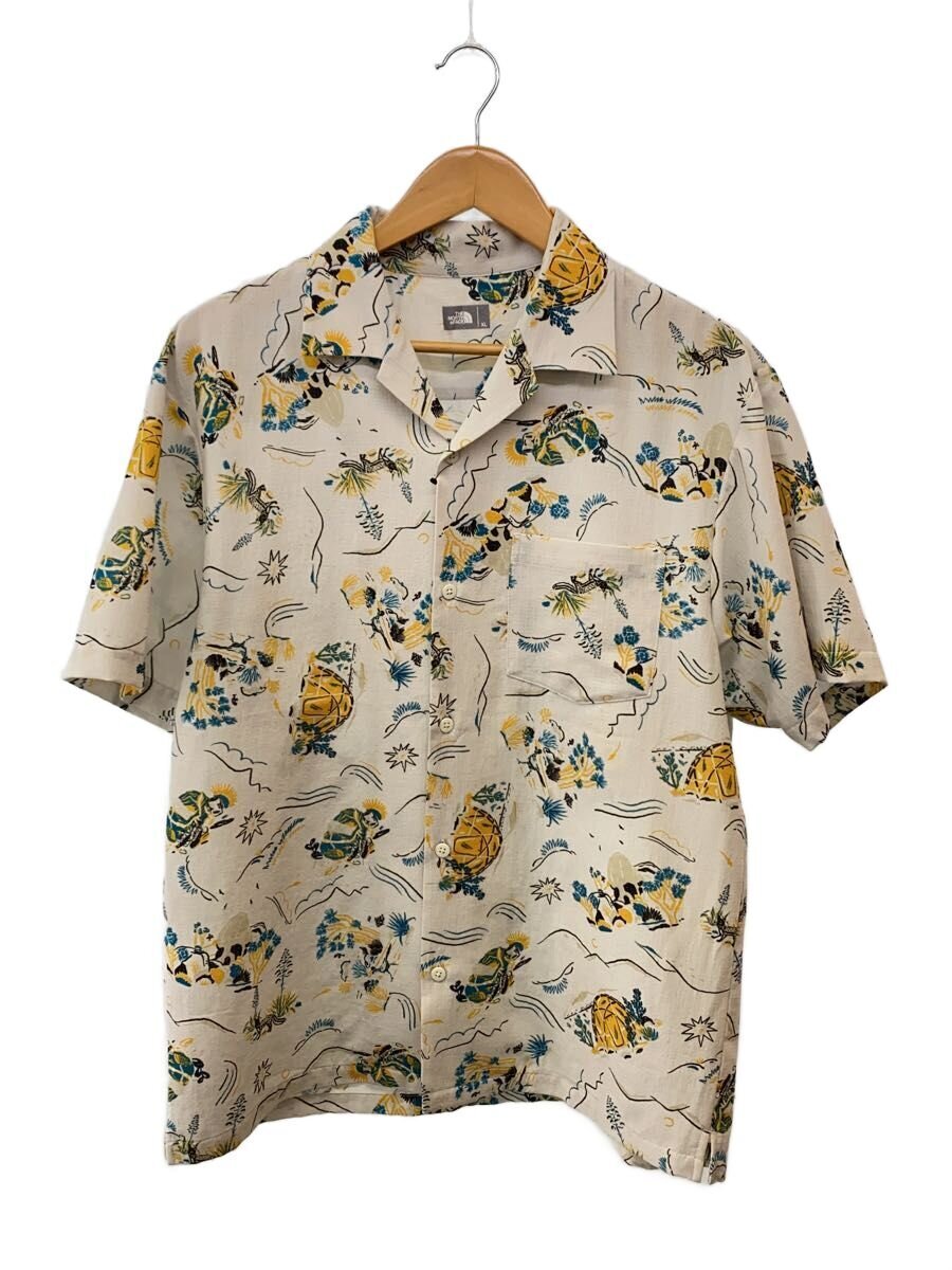 THE NORTH FACE◆アロハシャツ/XL/ポリエステル/GRY/総柄/NR21931
