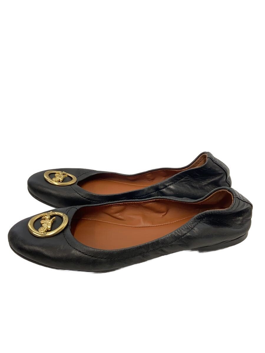 COACH◆フラットパンプス/US7.5/BLK/FG2944