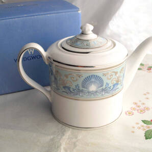ウェッジウッド ドルフィンブルージャパニーズティーポット廃盤希少未使用