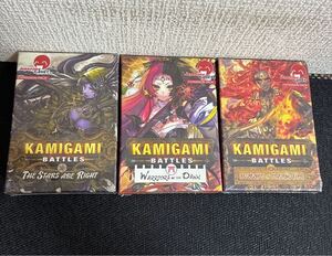 未開封未使用品/カードゲーム/3箱/KAMIGAMI/トレカ/トレーディングカード/BATTLES/EXPANSION PACK