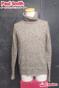 ★送料無料★ Paul Smith ニットセーター ポールスミス タートルネックニットセーター ブラウン Medium