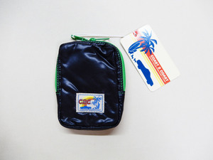 ミニポーチ『ブラックxグリーン』COAST 2 COAST パラシュート生地使用 軽量 お散歩 お出かけ、可愛い カード収納、喫煙具、たばこ収納