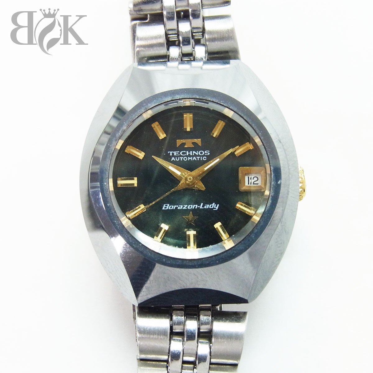 70s TECHNOS ボラゾンⅡ 純正SSベルト 超硬ケース スイス製 腕時計 70s TECHNOS ボラゾンⅡ 純正SSベルト 超硬ケース スイス製 腕時計