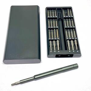 【新品・未使用品】多機能精密ドライバーセット 63in1 14種 プラス マイナス 星型 三角 Y型 特殊ドライバー 工具 磁石付きケース / BY-1191