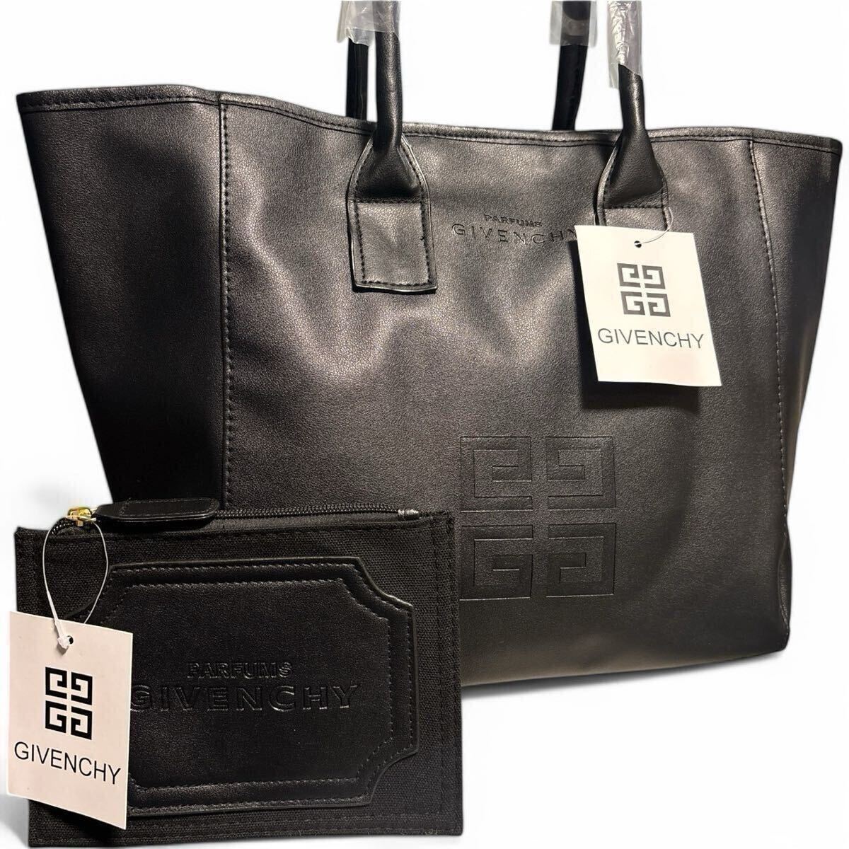 未使用 GIVENCHY ジバンシー トートバッグ ポーチ付 A4収納可 男女兼 1240001022436_2.jpg