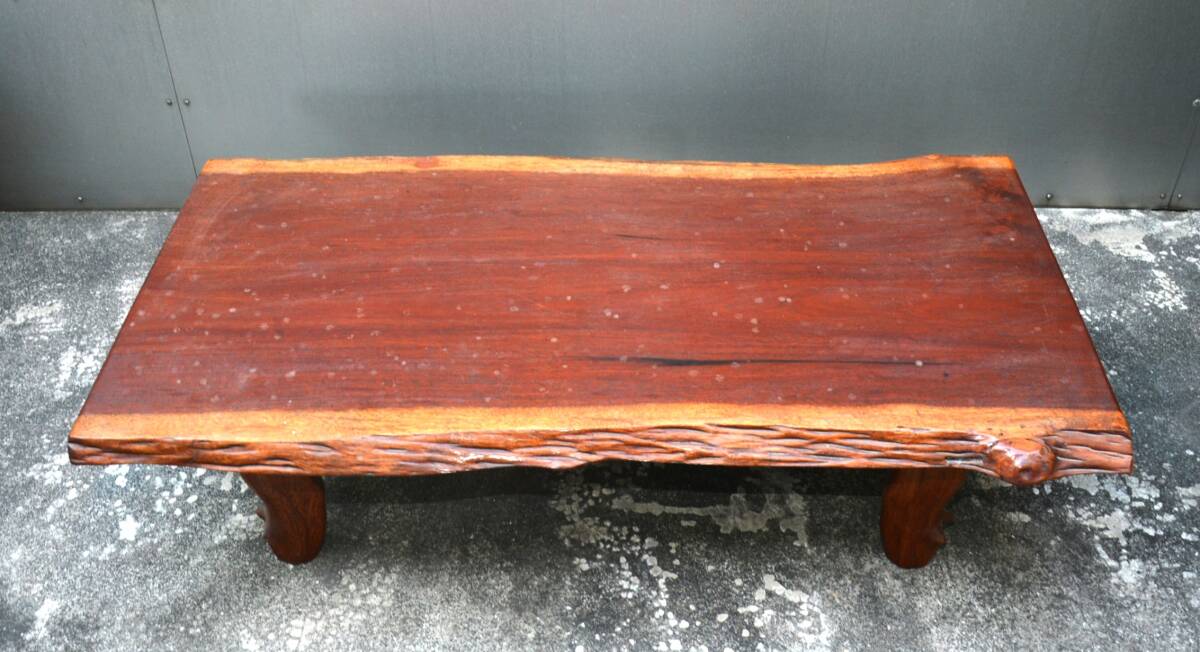 高級銘木 唐木 花梨 一枚板 座卓 ローテーブル　ちゃぶ台　猫脚 Amazon｜唐木座卓 花梨 漆塗り 座敷机 ローテーブル 和風 日本