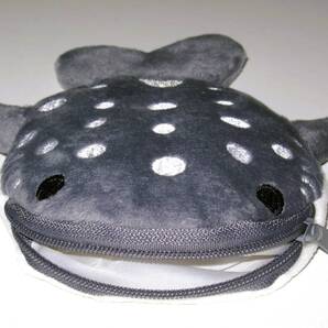 【ジンベエザメ モチーフ 小銭入れ グレー】小物入れ サメ 鮫 かわいい 可愛い レディース メンズ ファッション お洒落 おしゃれ キュート