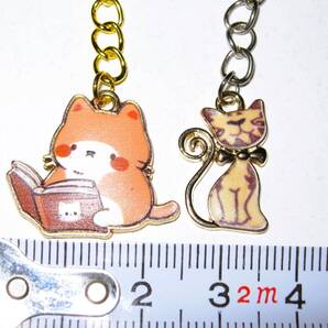エナメル 猫チャーム キーリング S】キーホルダー 猫 ねこ バッグチャーム かわいい 可愛い 癒し 癒し系 キャット CAT レディース メンズ