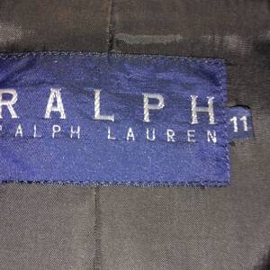 Ralph Lauren Ralph Lauren черный двойной 100% шерсти и шерстяной пиджак