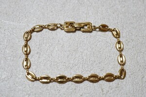 44 GIVENCHY / Живанши Заморский бренд золотого цвета винтажный браслет аксессуар Антикварное украшение