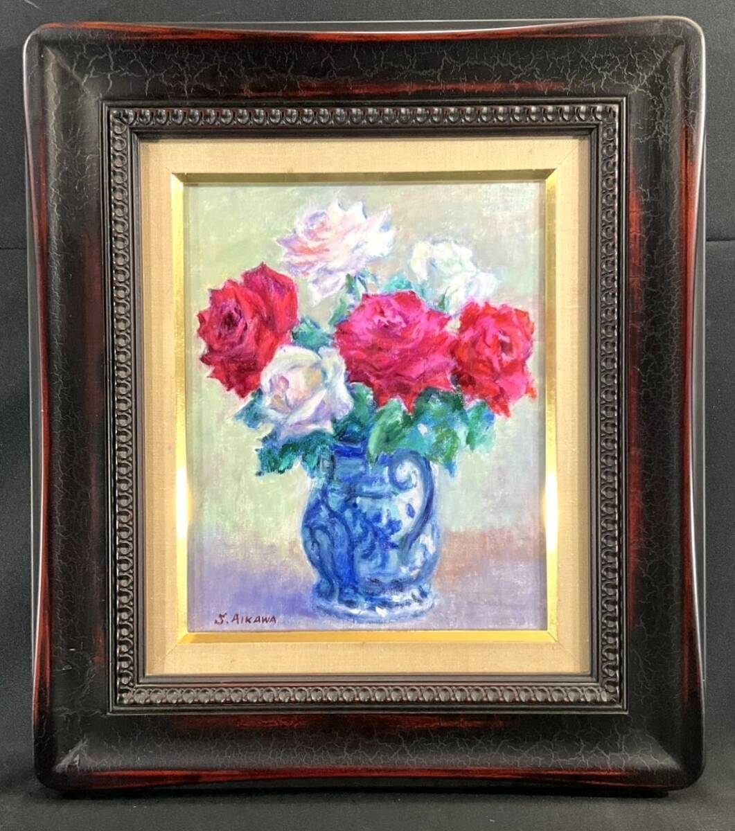 2025年最新】Yahoo!オークション -絵画 油彩 薔薇(ホビー