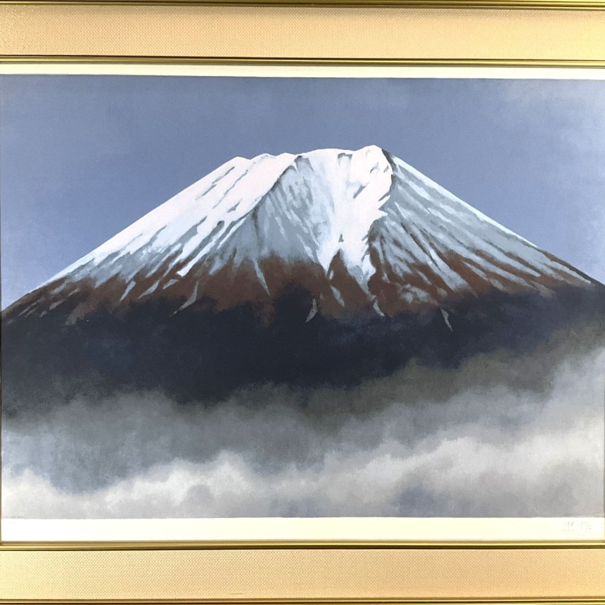 大山忠作、【朱峯】、希少な額装用画集より、新品額装付、状態良好 大山忠作、【朱峯】、希少な額装用画集より、新品額装付、状態