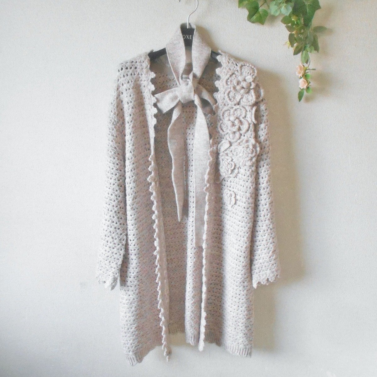 インゲボルグ 新品タグ付モチーフカーディガンワンピースセット インゲボルグ 新品タグ付モチーフカーディガンワンピースセット