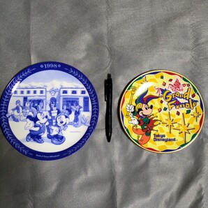 ディズニーランド 15周年 プレート 三菱東京UFJ銀行 ミッキー お皿 飾り皿 絵皿