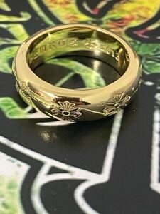 クロムハーツ CHプラスバンド リング 19号 22K