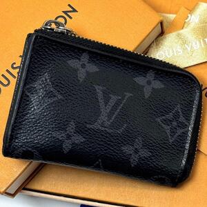 良品 ルイヴィトン モノグラムエクリプス ポルトモネ ジュール M63536 財布 小銭入れ コインケース コインパース ウォレット LOUIS VUITTON