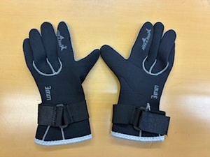 DIVE&SAIL★美品中古メンズグローブ★3mm★Lサイズ★黒★処分特価!