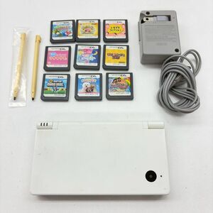 T233-K32-6347 NINTENDO 任天堂 ニンテンドー DSi 本体+ソフト9点 TWL-001(JPN) トモダチコレクション マリオパーティ 他 通電確認OK KA