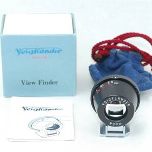 ★実用良品★Voigtlander フォクトレンダー 90mm ビューファインダー ブラック 元箱付き♪