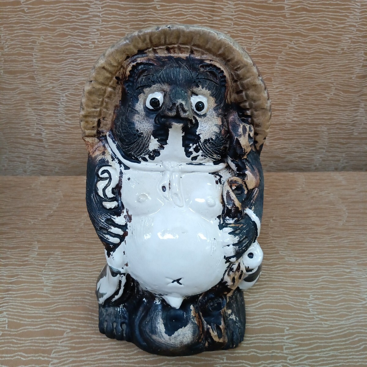 希少　60センチ　信楽焼　白たぬき　置物 骨董／アンティーク　ヴィンテージ 陶器 希少 60センチ 信楽焼 白たぬき 置物 骨董／アンティーク ヴィンテージ