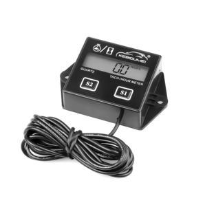 デジタル タコメーター 2スト/4スト 両対応 プラグコード巻き付け式 電源不要 アワーメーター 【送料無料】