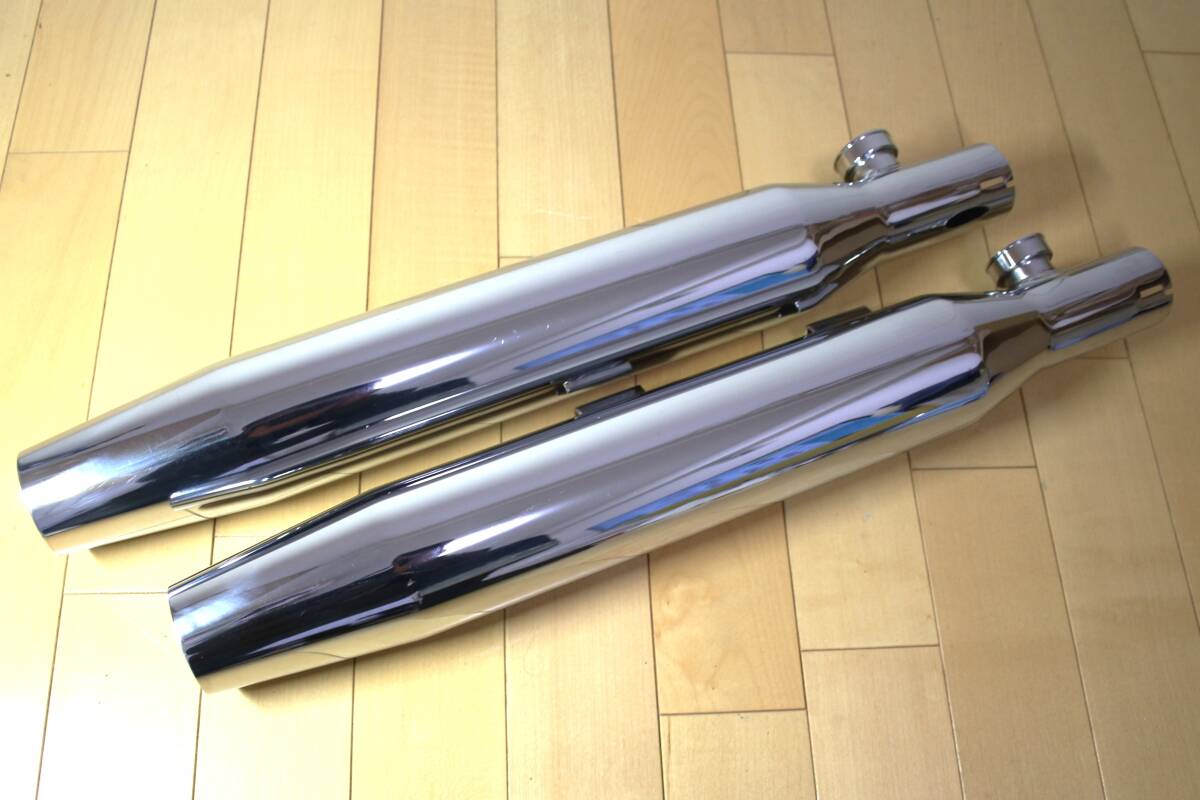 クロームワークス　テーパード3インチ　パインバレーバッフル付き　スポーツスター用 クロームワークス□3インチ HP-PLUS スリップオンマフラー